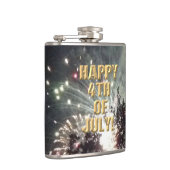 Vuurwerk 18 4th van juli gewikkeld kolf heupfles (Rechts)