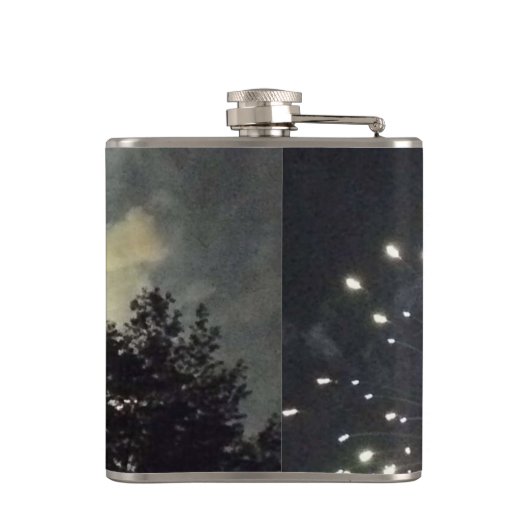 Vuurwerk 18 4th van juli gewikkeld kolf heupfles (Achterkant)