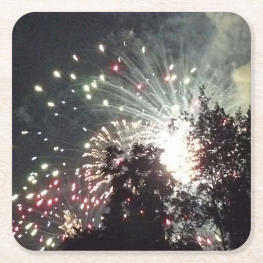 Vuurwerk 18 papieren onderzetters (Voorkant)
