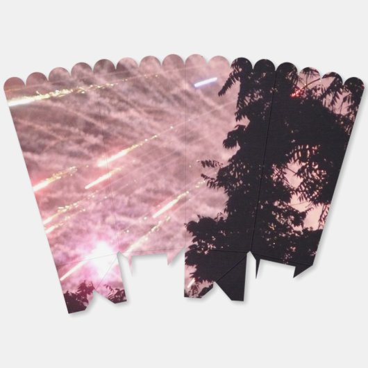 Vuurwerk 18 popcornboxen bedankdoosjes (Ongevouwen)