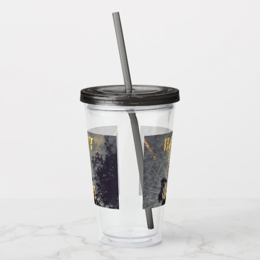 Vuurwerk 19 4 juli acryl tumbler acryl drinkbeker (Links)