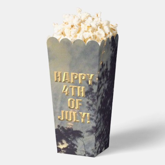 Vuurwerk 19 4 juli popcorn dozen bedankdoosjes (Popped)