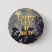 Vuurwerk 19 4 van juli knop ronde button 5,7 cm (Voorkant)