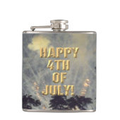 Vuurwerk 19 4th of Juli verpakte kolf Heupfles (Voorkant)