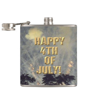 Vuurwerk 19 4th of Juli verpakte kolf Heupfles
