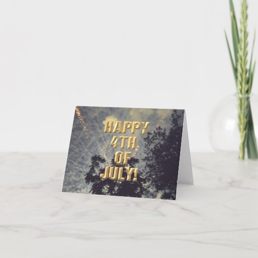 Vuurwerk 19 4th van juli kaart (Voorkant)