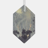 Vuurwerk 19 glazen zeshoekige ornament (Voorkant Rechts)