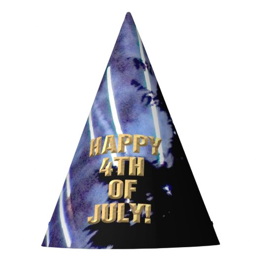 Vuurwerk 1 4 juli feest pet feesthoedjes (Voorkant)