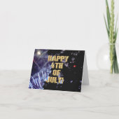 Vuurwerk 1 4 van juli kaart (Voorkant)