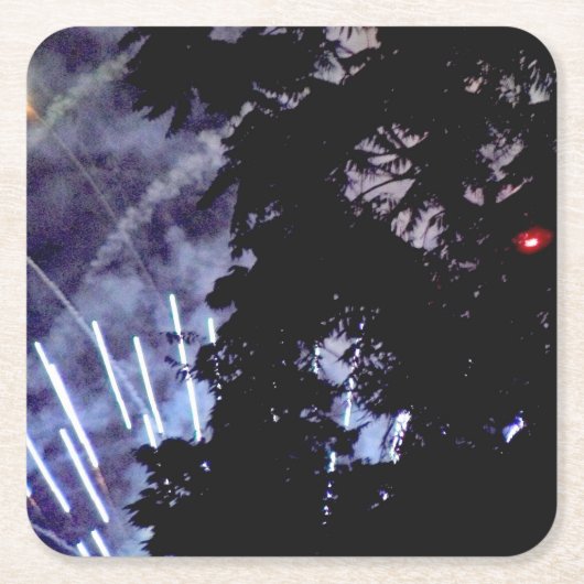 Vuurwerk 1 papieren onderzetters (Voorkant)