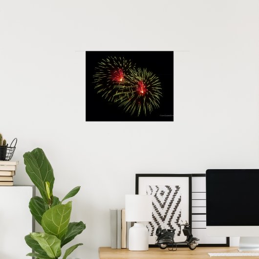 Vuurwerk 1 poster (Thuiskantoor)