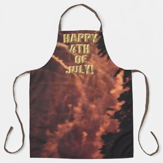 Vuurwerk 20 4 juli chef schort (Voorkant)