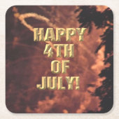 Vuurwerk 20 4 juli papieren onderzetters (Voorkant)