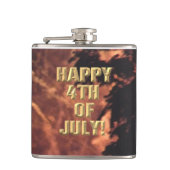 Vuurwerk 20 4th van juli gewikkeld kolf heupfles (Voorkant)