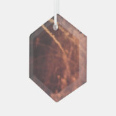 Vuurwerk 20 glazen zeshoekige ornament (Voorkant links)