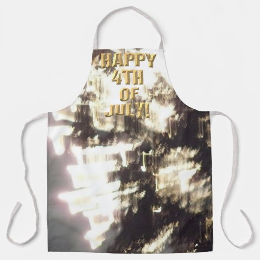 Vuurwerk 2 4 juli chef schort (Voorkant)