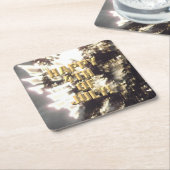 Vuurwerk 2 4 juli papieren onderzetters (Schuin)