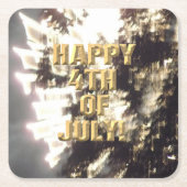 Vuurwerk 2 4 juli papieren onderzetters (Voorkant)