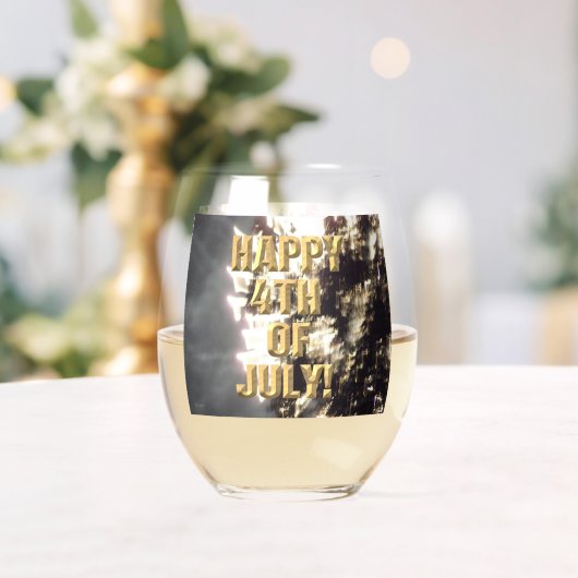 Vuurwerk 2 4 juli wijnglas zonder voet (Insitu (Huwelijk))
