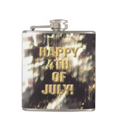 Vuurwerk 2 4 van juli gewikkeld kolf heupfles (Voorkant)