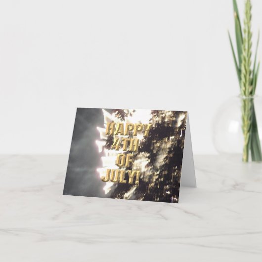 Vuurwerk 2 4 van juli kaart (Voorkant)