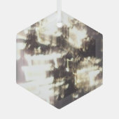 Vuurwerk 2 glas zeshoek ornament (Voorkant)