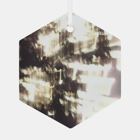 Vuurwerk 2 glas zeshoek ornament (Achterkant)