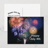 Vuurwerk 2 juli 4e Briefkaart (Voorkant / Achterkant)