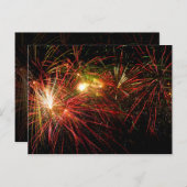 Vuurwerk 33 feestdagenkaart (Voorkant / Achterkant)