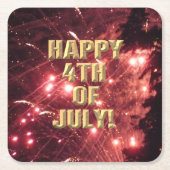 Vuurwerk 3 4 juli papieren onderzetters (Voorkant)