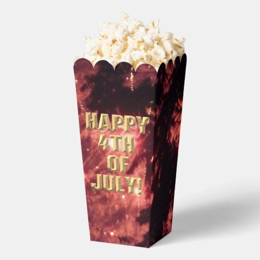 Vuurwerk 3 4 juli popcorn dozen bedankdoosjes (Popped)