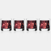 Vuurwerk 3 4 juli rotsen glazen set van 4 (Achterkant)
