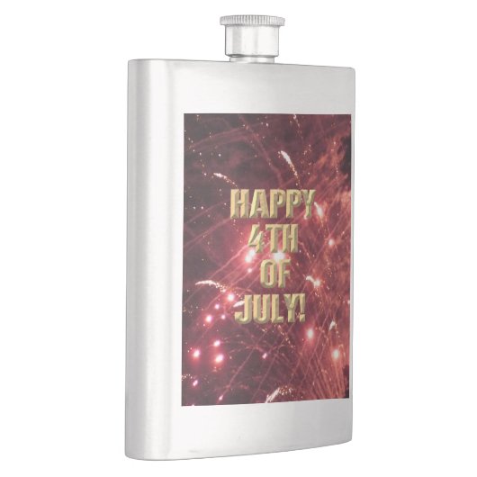 Vuurwerk 3 4th van Juli roestvrij staalkolf Flacon (Rechts)