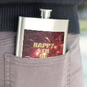 Vuurwerk 3 4th van Juli roestvrij staalkolf Flacon (Voorbeeld)