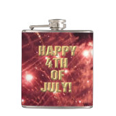 Vuurwerk 3 4th van Juli verpakte kolf Heupfles (Voorkant)