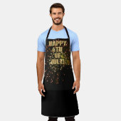 Vuurwerk 4 4 juli chef schort (Gedragen)