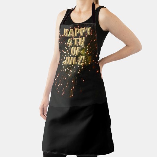 Vuurwerk 4 4 juli chef schort (Insitu)