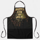 Vuurwerk 4 4 juli chef schort (Voorkant)