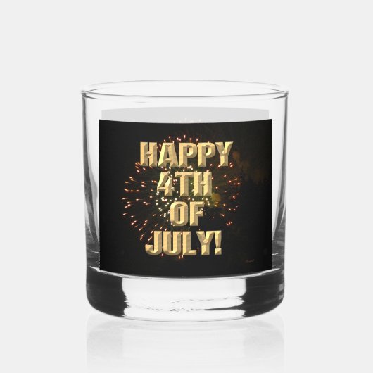 Vuurwerk 4 4 juli rotsen glas (Voorkant)