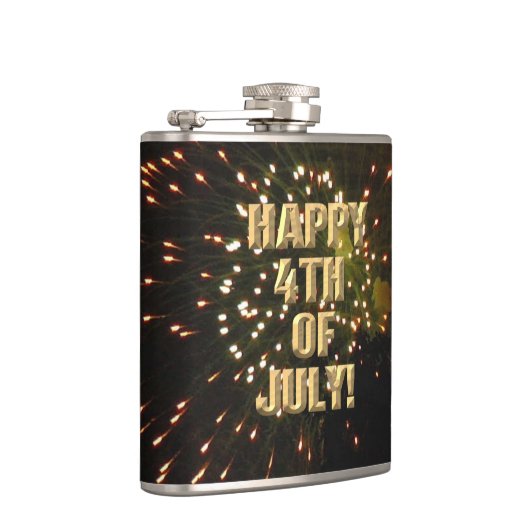 Vuurwerk 4 4th van Juli verpakte kolf Heupfles (Rechts)
