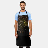 Vuurwerk 4 chef-schort schort (Gedragen)