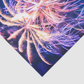 Vuurwerk 4 juli blauw Onafhankelijkheidsdag Tissuepapier (Detail)