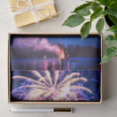 Vuurwerk 4 juli blauw Onafhankelijkheidsdag Tissuepapier (Geschenk)