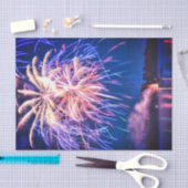 Vuurwerk 4 juli blauw Onafhankelijkheidsdag Tissuepapier (Craft)