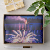 Vuurwerk 4 juli Blauwe Onafhankelijkheidsdag Tissuepapier (Geschenk)