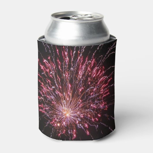 Vuurwerk 4 juli blikjeskoeler (Blikje Voorkant)