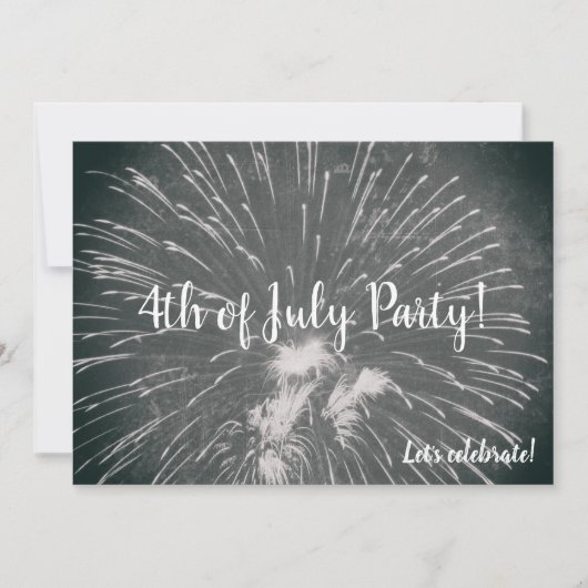 Vuurwerk 4 juli kaart (Voorkant)