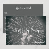 Vuurwerk 4 juli kaart (Voorkant / Achterkant)