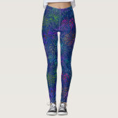 Vuurwerk, 4 juli, kleurrijk zomerkaarpatroon leggings (Voorkant)