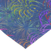 Vuurwerk 4 juli kleurrijk zomerpatroon medium tafelloper (Hoek)